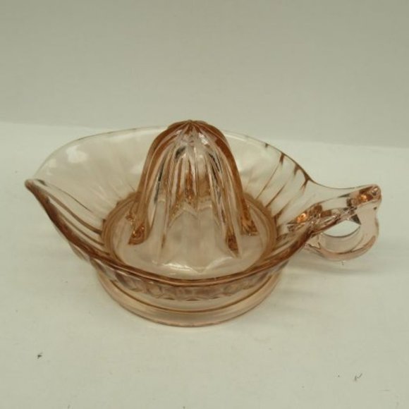 Jeannette Glass Vintage Pink JENNYWARE Orange Reamer or Juicer - Picture 2 of 4